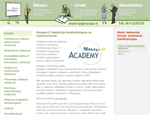 Tablet Screenshot of akademija.manager.lt