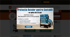Desktop Screenshot of contabilul.manager.ro