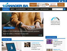 Tablet Screenshot of manager.ba